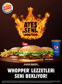 Burger King’s new advertising campaign on the air: “Fire is Calling Youuu!” (Ateş Seni Çağırıyooo)